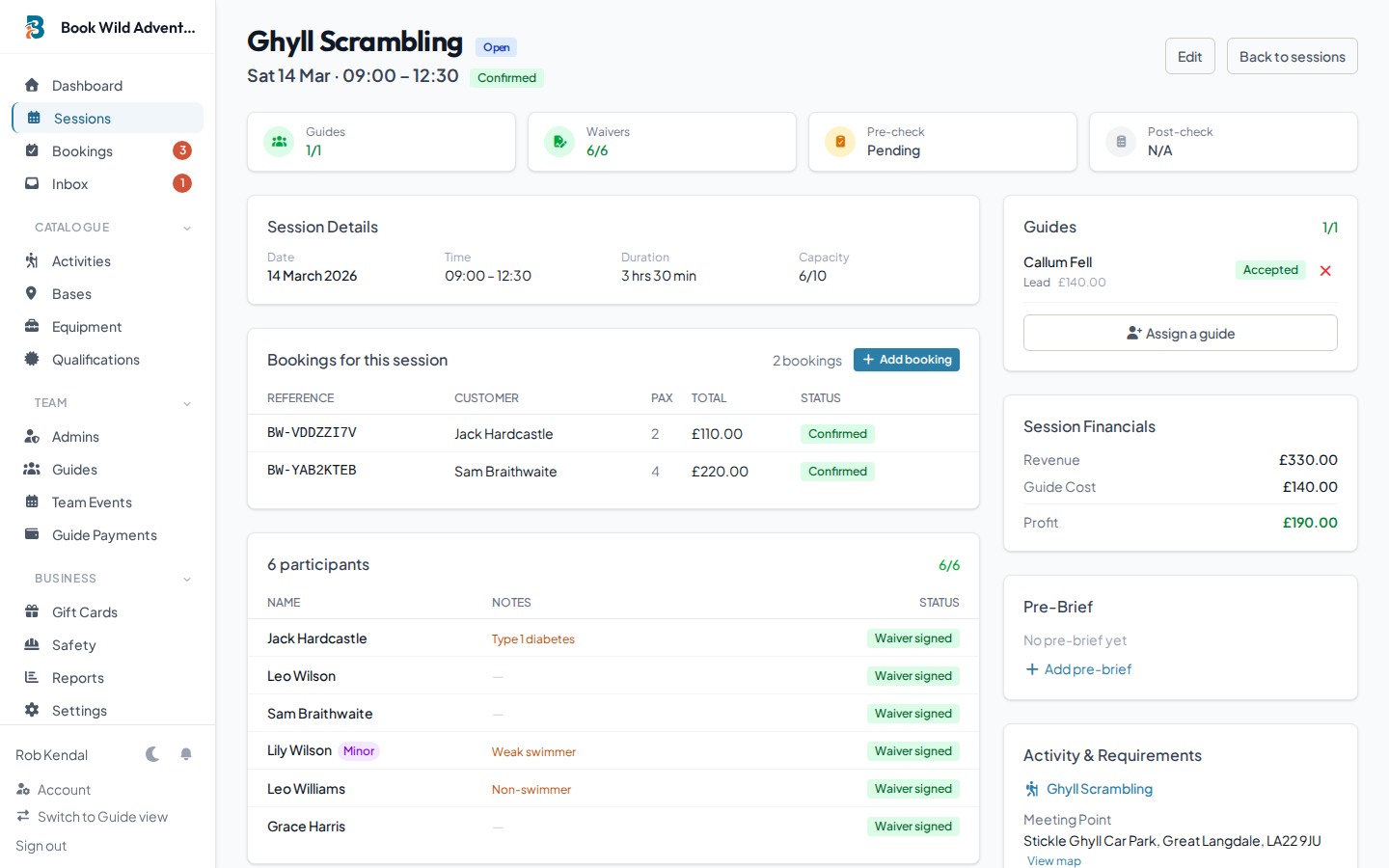 BookWild customer management — know your regulars. welcome your newcomers.